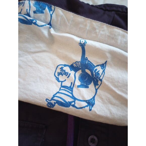 True Religion Hoodie Mens XL Vtg Y2K Long Sleeve Button Up Embroidered Jacket - Picture 5 of 11